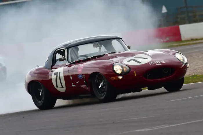 Framed Print : CM30 8569 Mark Donnor, Andrew Smith, Jaguar E-Type lightweight