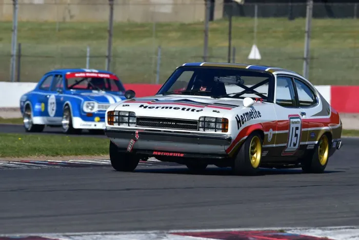 Framed Print : CM30 9754 John Spiers, Tiff Needell, Ford Capri Framed Print : CM30 9754 John Spiers, Tiff Needell, Ford Capri