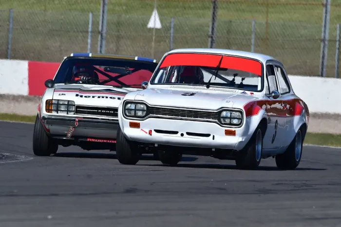 Framed Print : CM30 9891 John Spiers, Tiff Needell, Ford Capri, Richard Dutton, Ford Escort Mk 1