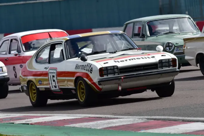 Framed Print : CM31 0541 John Spiers, Tiff Needell, Ford Capri Framed Print : CM31 0541 John Spiers, Tiff Needell, Ford Capri