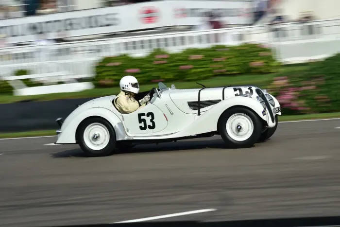 Rights Managed : CM31 8763 John Ure, Alastair Pugh, BMW 328 Frazer Nash