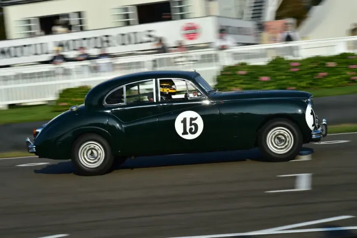 Rights Managed : CM31 9244 Duncan Pittaway, Rowan Atkinson, Jaguar MKVII Rights Managed : CM31 9244 Duncan Pittaway, Rowan Atkinson, Jaguar MKVII