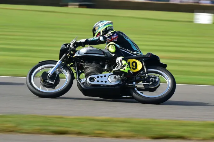 Rights Managed : CM31 9834 Richard Hann, Alex Olsen, Norton Manx 30M Rights Managed : CM31 9834 Richard Hann, Alex Olsen, Norton Manx 30M