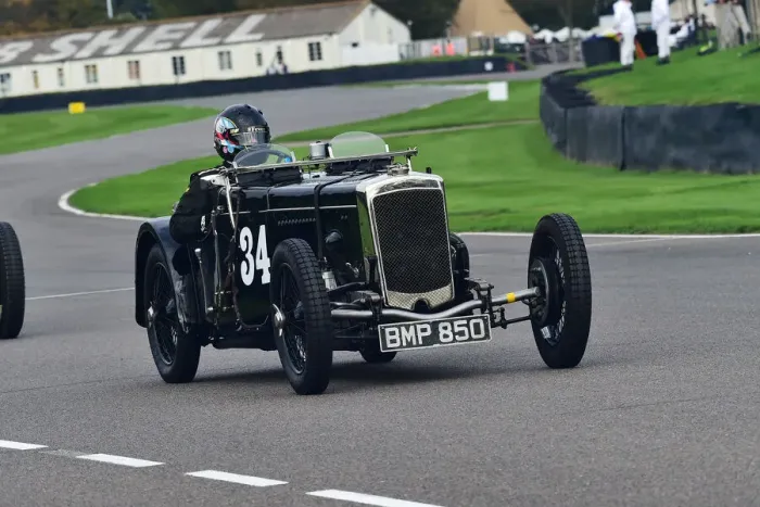 Rights Managed : CM32 1727 Andrew Hall, Frazer Nash TT replica Rights Managed : CM32 1727 Andrew Hall, Frazer Nash TT replica