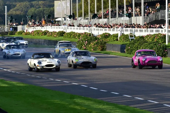 Rights Managed : CM32 1938 Two E-types and an AC Cobra Rights Managed : CM32 1938 Two E-types and an AC Cobra