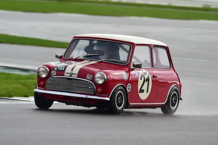 Framed Print : CM32 2488 Maria Costello, Richard Colburn, Morris Mini Cooper S