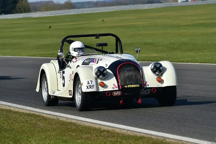 Framed Print : CM32 5522 Richard Fearn, Morgan Plus 4 Club Sport