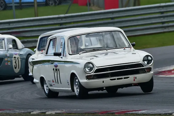 Framed Print : CM32 5845 Allan Ross-Jones, Ford Lotus Cortina