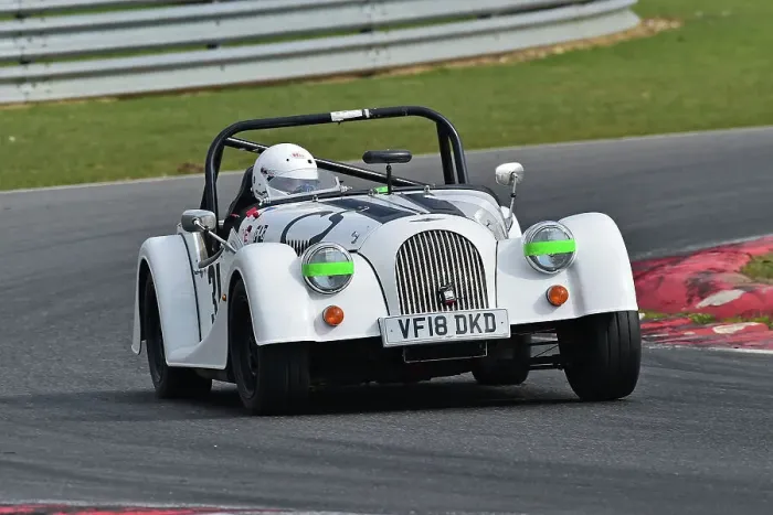 Framed Print : CM32 5998 John Bevan, Morgan Plus 4 Clubsport Framed Print : CM32 5998 John Bevan, Morgan Plus 4 Clubsport