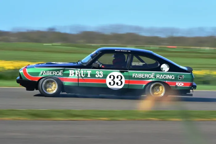 Rights Managed : CM32 6363 Ludovic Lindsay, Sam Hancock, Ford Capri III 3 litre S Rights Managed : CM32 6363 Ludovic Lindsay, Sam Hancock, Ford Capri III 3 litre S