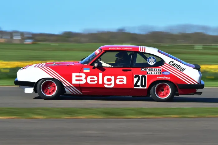 Rights Managed : CM32 6373 Nick Jarvis, Benoit Treluyer, Ford Capri III 3 litre S Rights Managed : CM32 6373 Nick Jarvis, Benoit Treluyer, Ford Capri III 3 litre S