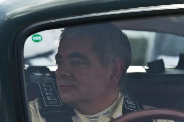 Rights Managed : CM32 7791 Rowan Atkinson, Jaguar MKVII Rights Managed : CM32 7791 Rowan Atkinson, Jaguar MKVII