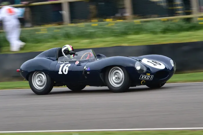 Rights Managed : CM32 7939 Marino Franchitti, Jaguar D-Type