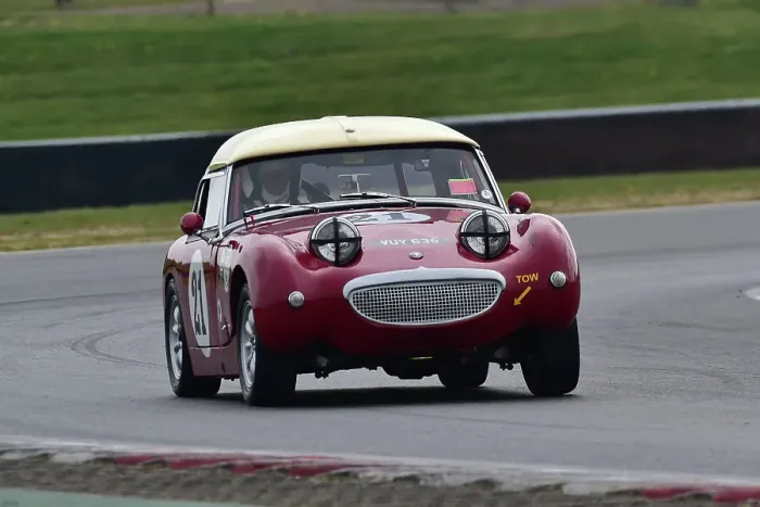 Framed Print : CM33 0009 Peter Chappell, Austin Healey Sprite Mk1