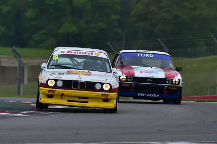 Framed Print : CM33 2183 Mark Smith, Arran Moulton-Smith, BMW E30 M3, Jonathan White, Ford Capri 3 litre S