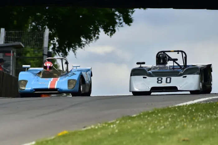 Framed Print : CM33 3181 Paul Allen, Lola T212, Henry Fletcher, Chevron B19 Framed Print : CM33 3181 Paul Allen, Lola T212, Henry Fletcher, Chevron B19