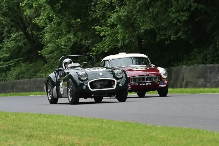 Framed Print : CM33 3765 Roy Chamberlain, Triumph TR2, Michael Boyle, MG B Roadster Framed Print : CM33 3765 Roy Chamberlain, Triumph TR2, Michael Boyle, MG B Roadster