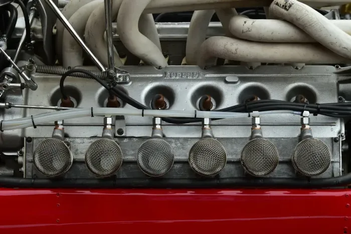 Rights Managed : CM33 5502 Jean-Francois Decaux, Ferrari 312-68, V12 engine Rights Managed : CM33 5502 Jean-Francois Decaux, Ferrari 312-68, V12 engine