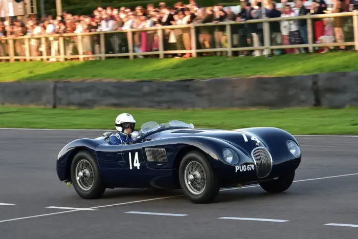Rights Managed : CM33 9801 Ben Cussons, Mike Malone, Jaguar C-Type Rights Managed : CM33 9801 Ben Cussons, Mike Malone, Jaguar C-Type