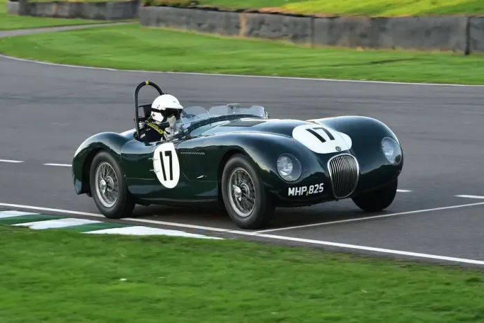 Rights Managed : CM33 9810 Guy Broad, Nicolas Bert, Jaguar C-Type Rights Managed : CM33 9810 Guy Broad, Nicolas Bert, Jaguar C-Type