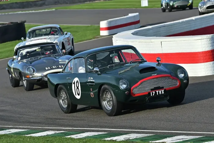 Rights Managed : CM34 0686 Dwight Merriman, Kyle Tilley, Aston Martin DB4GT