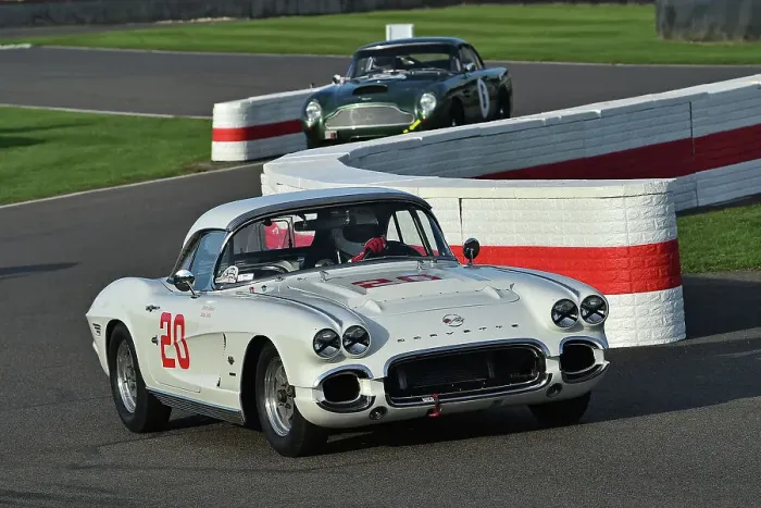 Rights Managed : CM34 0688 Peter James, Alan Letts, Chevrolet Corvette C1 Rights Managed : CM34 0688 Peter James, Alan Letts, Chevrolet Corvette C1