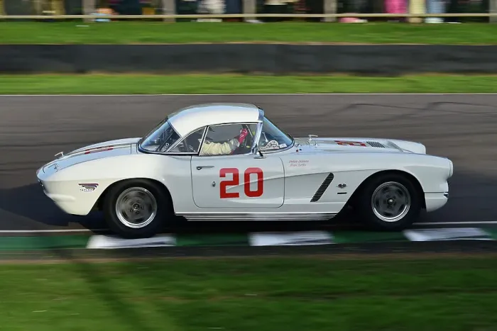 Rights Managed : CM34 0767 Peter James, Alan Letts, Chevrolet Corvette C1 Rights Managed : CM34 0767 Peter James, Alan Letts, Chevrolet Corvette C1