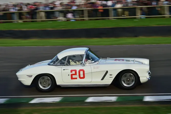 Rights Managed : CM34 0854 Peter James, Alan Letts, Chevrolet Corvette C1 Rights Managed : CM34 0854 Peter James, Alan Letts, Chevrolet Corvette C1