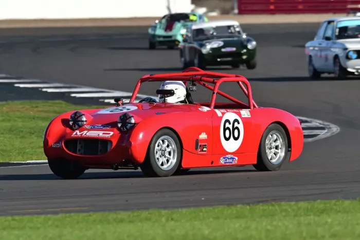 Framed Print : CM34 1245 Richard Perry, Austin Healey Sprite
