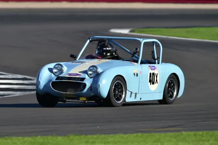 Framed Print : CM34 1264 Mike Henney, Austin Healey Frogeye Sprite