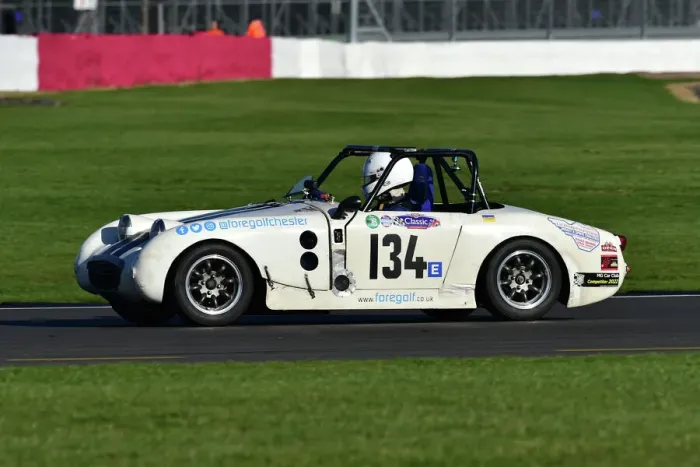 Framed Print : CM34 1303 James Hughes, Austin Healey Frogeye Sprite