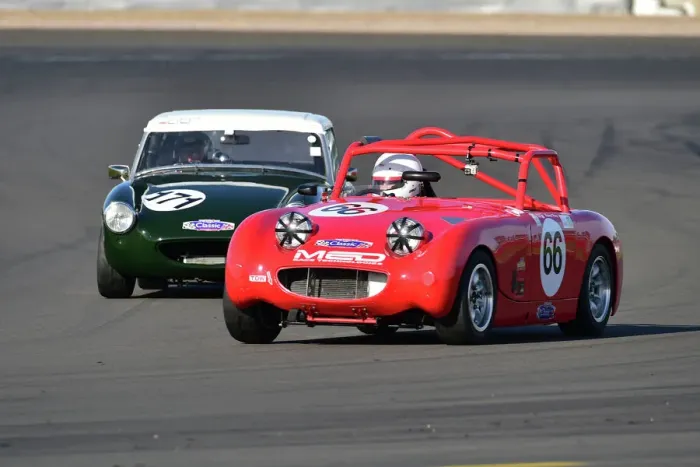 Framed Print : CM34 2201 Richard Perry, Austin Healey Sprite