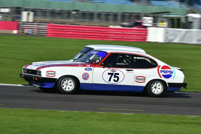 Framed Print : CM34 3438 Jonathan White, Ford Capri 3 litre S Framed Print : CM34 3438 Jonathan White, Ford Capri 3 litre S