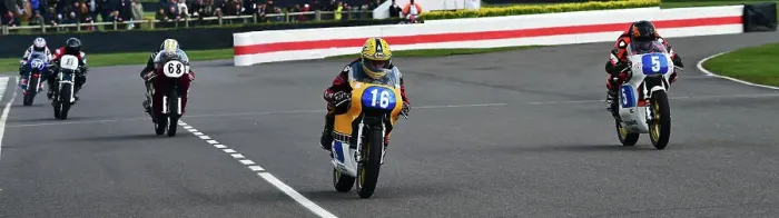 Rights Managed : CM34 4095 Jamie O'Brien, Yamaha TZ350G, Grant Goodings, Yamaha TZ350G, Michael Russell, Norton Manx Commando