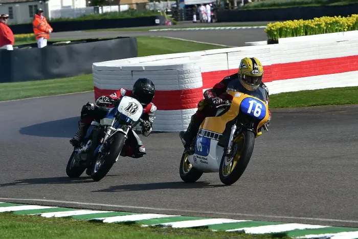 Rights Managed : CM34 4167 Jamie O'Brien, Yamaha TZ350G, Luke Hedger, Triumph Bonneville Rights Managed : CM34 4167 Jamie O'Brien, Yamaha TZ350G, Luke Hedger, Triumph Bonneville