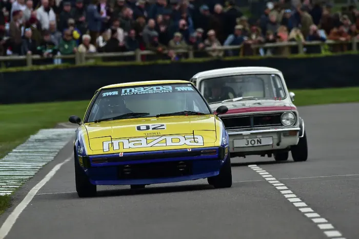Rights Managed : CM34 4338 Alex Taylor, Mazda RX-7, Lawrence Warr, Mini 1275 GT Rights Managed : CM34 4338 Alex Taylor, Mazda RX-7, Lawrence Warr, Mini 1275 GT