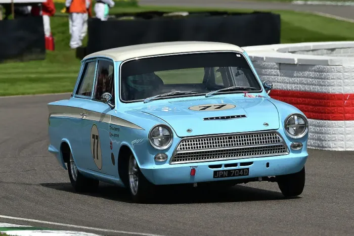 Rights Managed : CM34 4509 Mark Sumpter, Chris Goodwin, Ford Lotus Cortina Mk1 Rights Managed : CM34 4509 Mark Sumpter, Chris Goodwin, Ford Lotus Cortina Mk1
