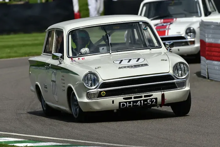 Rights Managed : CM34 4512 Ollie Streek, Jake Hill, Ford Lotus Cortina Mk1 Rights Managed : CM34 4512 Ollie Streek, Jake Hill, Ford Lotus Cortina Mk1