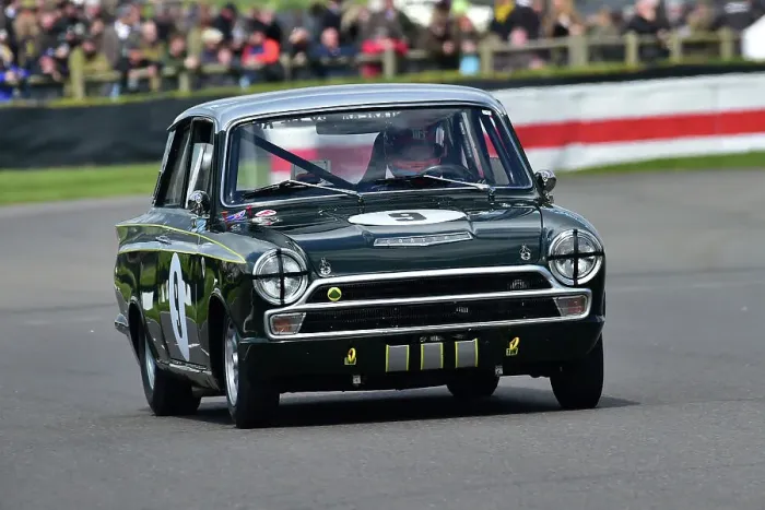 Rights Managed : CM34 4549 Tiff Needell, Jeremy Bailey, Ford Lotus Cortina Mk1 Rights Managed : CM34 4549 Tiff Needell, Jeremy Bailey, Ford Lotus Cortina Mk1