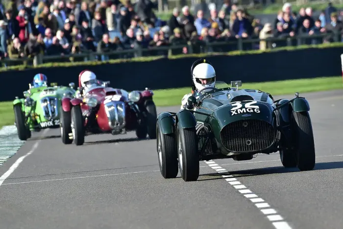 Rights Managed : CM34 4829 Cliff Gray, Frazer Nash Le Mans replica Rights Managed : CM34 4829 Cliff Gray, Frazer Nash Le Mans replica