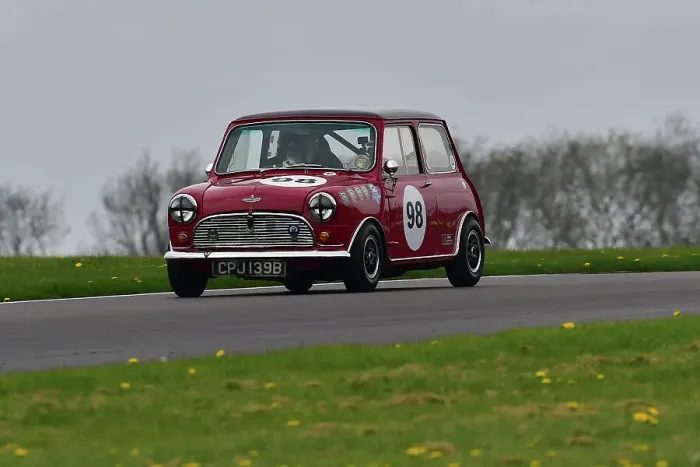 Framed Print : CM34 6333 John Davies, Mike Davies, Austin Mini Cooper S
