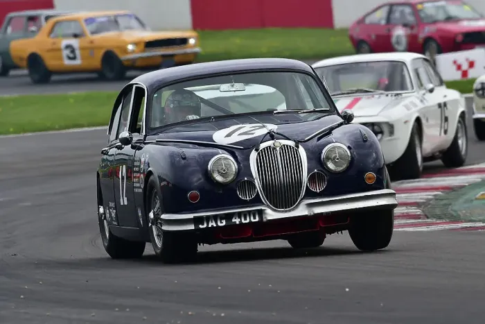 Framed Print : CM34 6738 Grant Williams, Jaguar Mk2