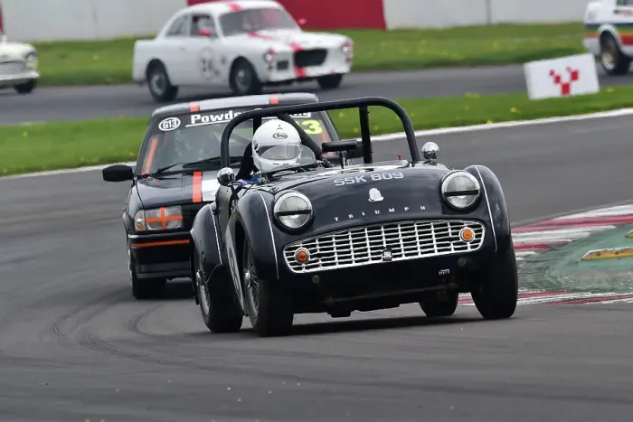 Framed Print : CM34 6741 Geoff Turral, Triumph TR3A Framed Print : CM34 6741 Geoff Turral, Triumph TR3A