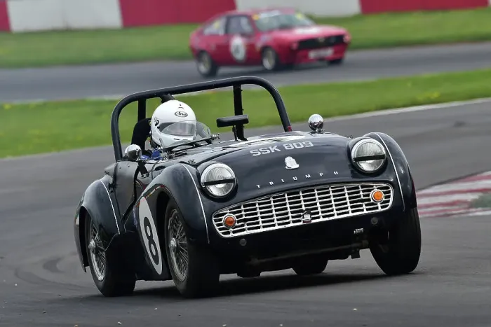 Framed Print : CM34 6768 Geoff Turral, Triumph TR3A Framed Print : CM34 6768 Geoff Turral, Triumph TR3A