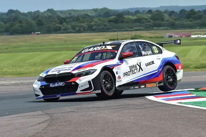 Framed Print : CM34 7256 Adam Morgan, BMW 330e M Sport, Team BMW