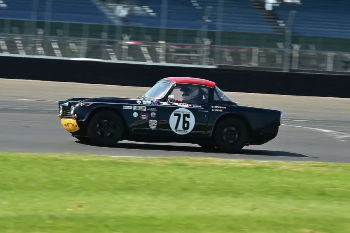 Framed Print : CM34 7607 Dom Spicer, Triumph TR5 Framed Print : CM34 7607 Dom Spicer, Triumph TR5