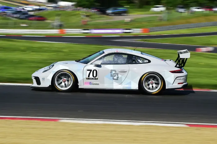 Framed Print : CM34 8460 Dallas Carroll, Porsche 991-2 Cup