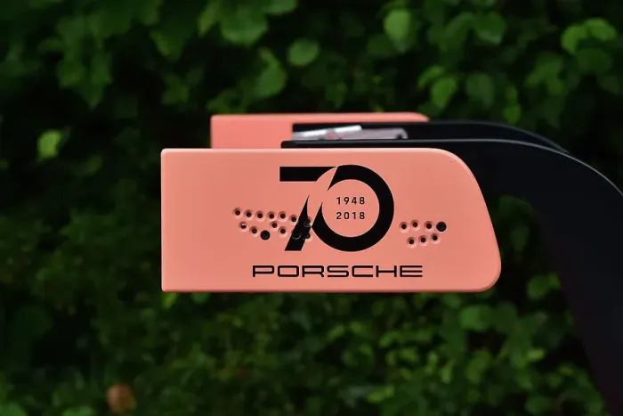 Rights Managed : CM34 9777 Porsche 911 RSR, Pink Pig tribute scheme Rights Managed : CM34 9777 Porsche 911 RSR, Pink Pig tribute scheme
