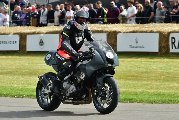 Rights Managed : CM35 0706 Franco Morbidelli, Niall MacKenzie, Simon Hancocks, Yamaha XSR900 DB40 Prototype