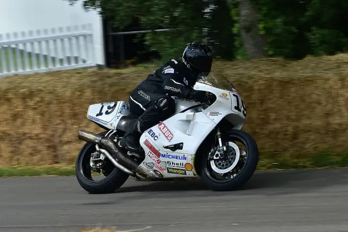 Rights Managed : CM35 0939 James Hewing, Norton NRS, White Charger Rights Managed : CM35 0939 James Hewing, Norton NRS, White Charger